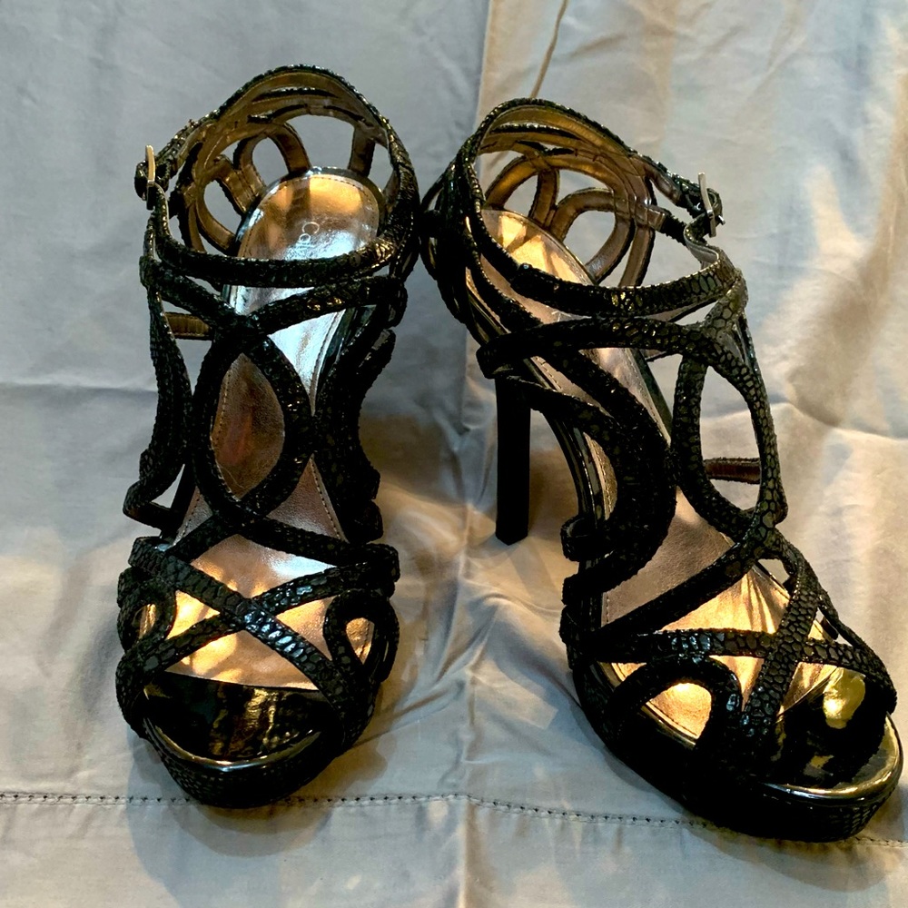 Black elegant heels by Calvin Klein.  Like new.
